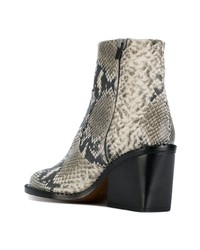 Clergerie Snakeskin Effect Boots