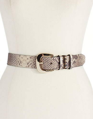 Michael kors hot sale snakeskin belt