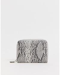 French Connection Snakeskin Zip Purse