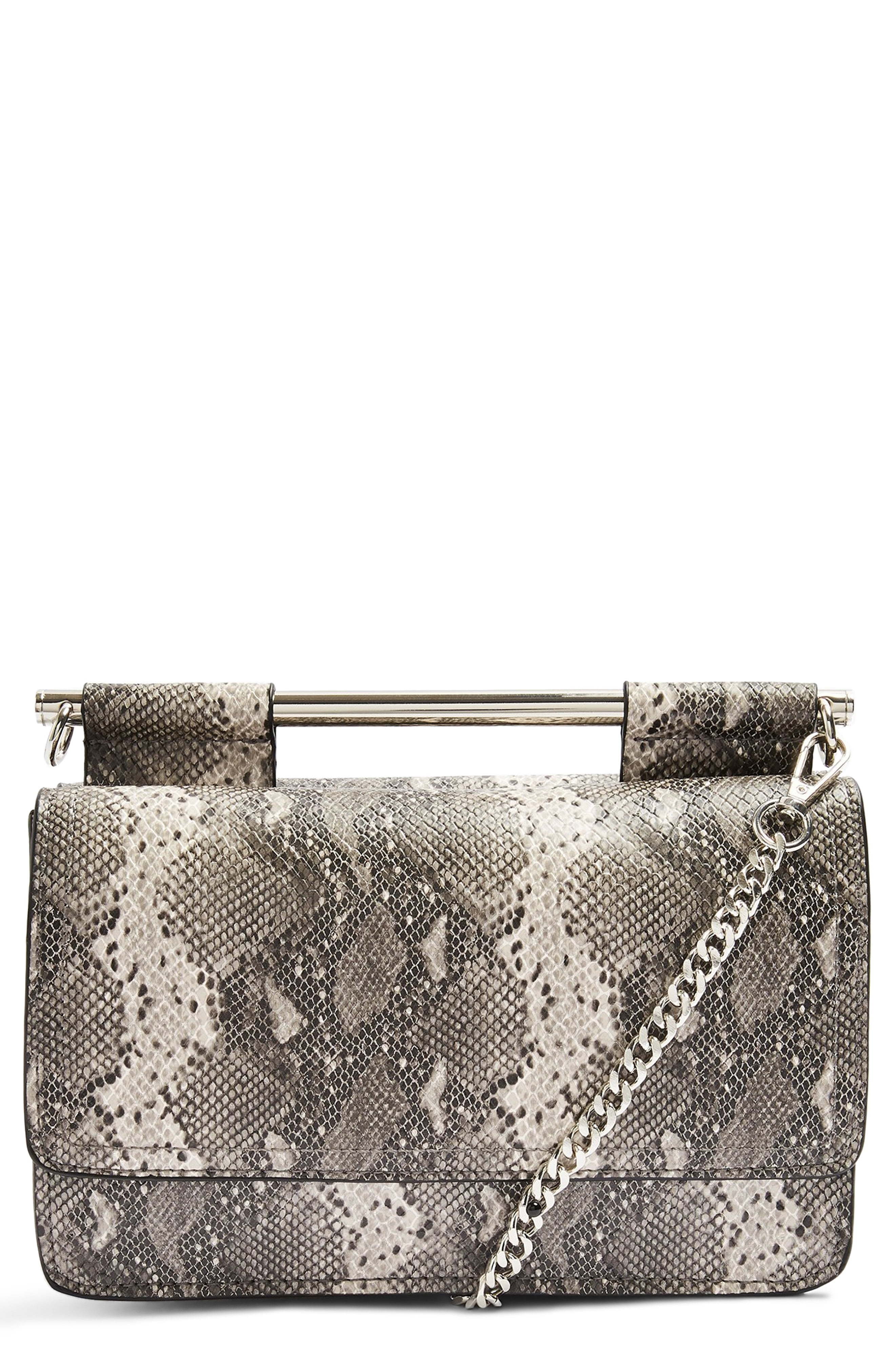 Topshop Embossed Faux Leather Crossbody Bag, $33 | Nordstrom | Lookastic