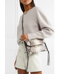 Isabel Marant Sinky Stitched Snake Effect Leather Shoulder Bag