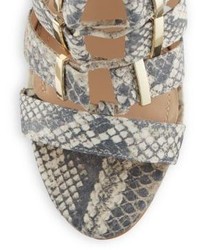 Vince Camuto Freshi Snake Embossed Leather Sandals