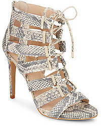 Vince Camuto Freshi Snake Embossed Leather Sandals