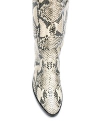 Schutz Snakeskin Design Boots