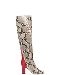 Gia Couture Snakeskin Over The Knee Boots