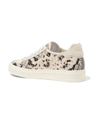 Rag & Bone Army Med Snake Effect Leather Sneakers