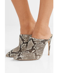 Alexandre Birman Amaliah Python Mules