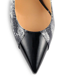 Reed Krakoff Academy Snake Print Leather Pumps