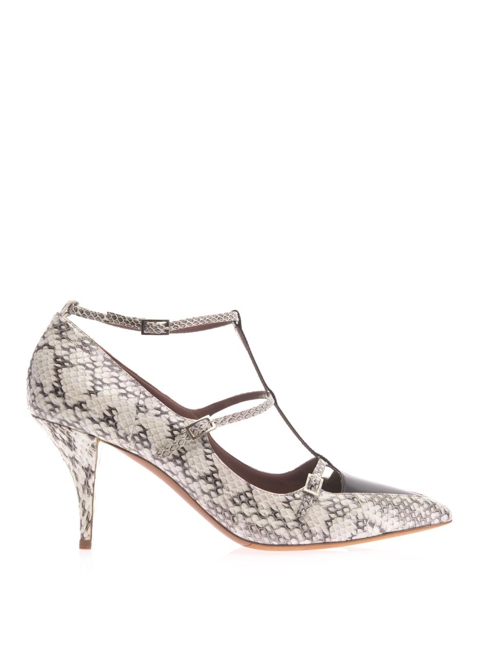 Tabitha Simmons Hai Elaphe Snakeskin Pumps, $1,097 | MATCHESFASHION.COM ...