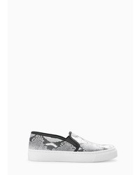 Mango Outlet Snake Effect Sneakers