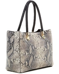 Cole Haan Benson Snake Embossed Large Leather Tote