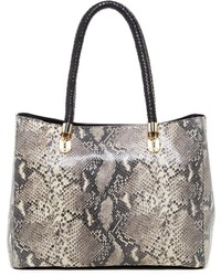 Cole Haan Benson Snake Embossed Large Leather Tote