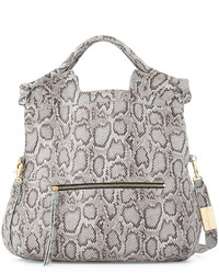 Foley + Corinna Mid City Snake Embossed Leather Tote Bag Misty Viper