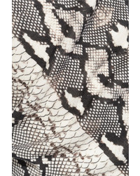 Roberto Cavalli Snake Print Cotton And Silk Blend Tank
