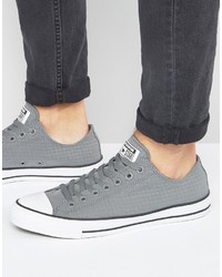 Converse Chuck Taylor All Star Hi Perforated Sneakers In Gray 155444c