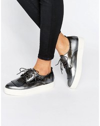 Dune Emmy Fringe Detail Lace Up Sneakers