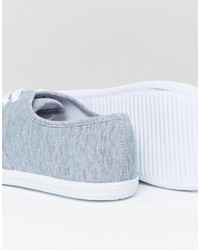 Asos Oxford Sneakers In Gray Marl