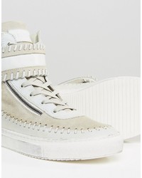 Religion Washed Field Hi Top Sneakers