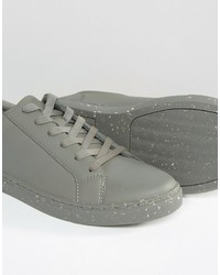 Asos Sneakers In Gray With Speckle Print Sole