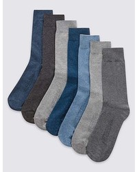 Marks and Spencer 7 Pack Cool Freshfeettm Cotton Rich Socks