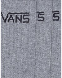 Vans Classic 3 Pack Crew Socks In Gray Vxsehtg