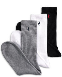 Polo Ralph Lauren Classic Cushion Foot 3 Pack Athletic Crew Socks