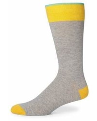Saks Fifth Avenue Collection Colorblock Combed Cotton Blend Socks