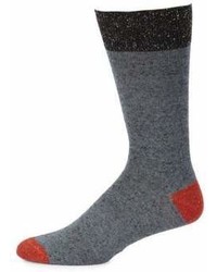 Saks Fifth Avenue Collection Melange Solid Socks