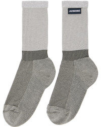 Jacquemus Gray Les Chaussettes Lenvers Socks