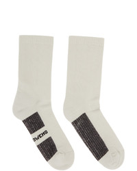 Rick Owens Grey Logo Socks