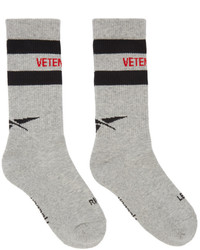 Vetements Grey Reebok Edition Tennis Socks