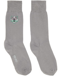 Kenzo Grey Tiger Socks
