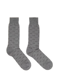 Ermenegildo Zegna Grey Xxx Dress Socks