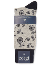 Corgi Penny Farthing Cotton Blend Socks