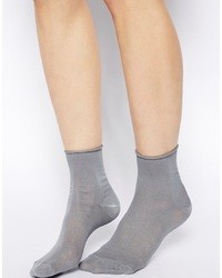 Asos Roll Top Ankle Socks Grey
