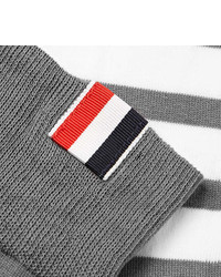 Thom Browne Striped Cotton Blend Socks