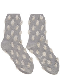 Y's Ys Grey Inside Out Rame Socks