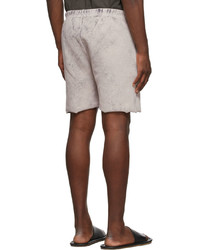 Les Tien Off White Cotton Shorts