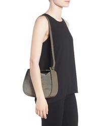 AllSaints Mini Echo Star Embossed Convertible Shoulder Bag Black