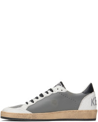 Golden Goose Gray White B Sneakers