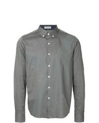 Grey Star Print Long Sleeve Shirt