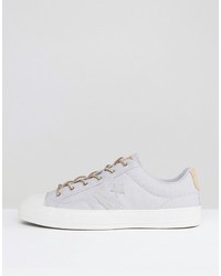 Converse Star Player Ox Sneakers In Gray 155412c