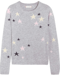 Grey Star Print Sweater