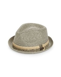 Grey Straw Hat