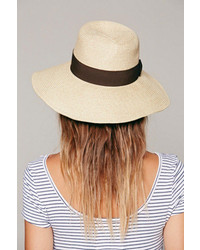 Free People Christys Crown Collection Collins Straw Brim Hat