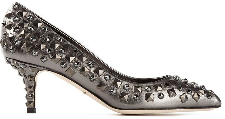Dolce & Gabbana Studded Pumps, $992 | farfetch.com | Lookastic