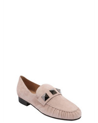 Valentino 20mm Studded Suede Loafers
