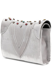 Elena Ghisellini Jewel Studded Clutch Bag