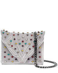 Elena Ghisellini Jewel Studded Clutch Bag