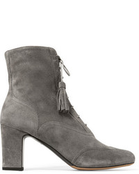 Tabitha Simmons Afton Suede Ankle Boots Gray